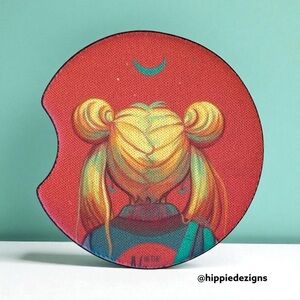 Sailor Moon Inspired Car Coaster Set